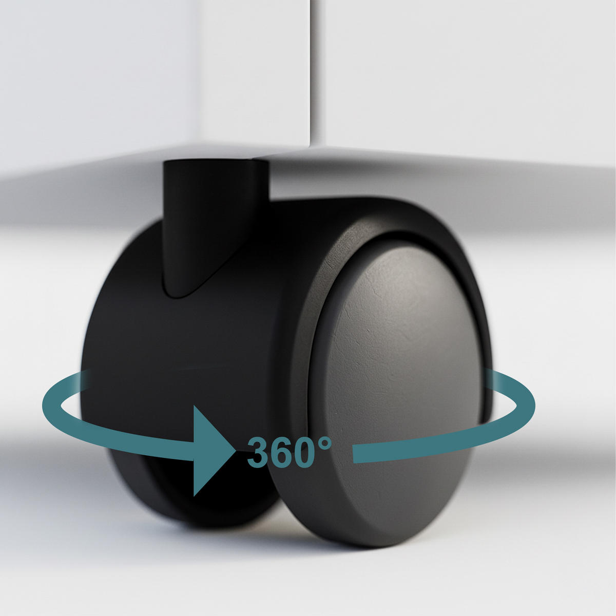 ROLLCONTAINER - Weiß, Holzwerkstoff/Kunststoff (40/70/40cm) - Relaxdays