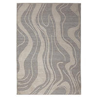 TEPPICH Waschbar LEAM, abstrakt, Grau, 160 x 223 cm - Grau, Textil (223/160cm) - KADIMA DESIGN