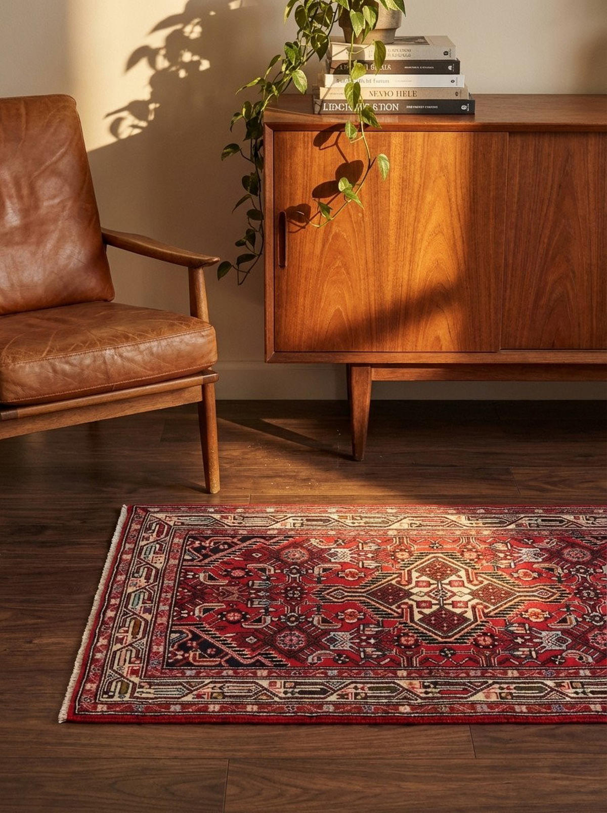 TEPPICH Assadabad Rot 127/81 cm Schurwolle - Rot, Textil (81/127cm) - Looma