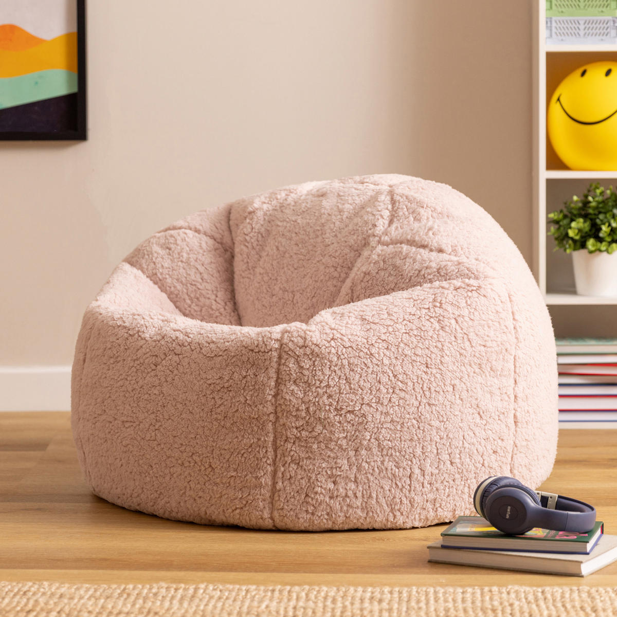 KINDERSITZSACK Kingston Fleece - Pink, Textil (80/45/80cm) - icon