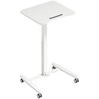 STOJACÍ STOLEK MDF ocel bílý - bílá, kov/kompozitní dřevo (60.5/52/114cm) - HOMCOM