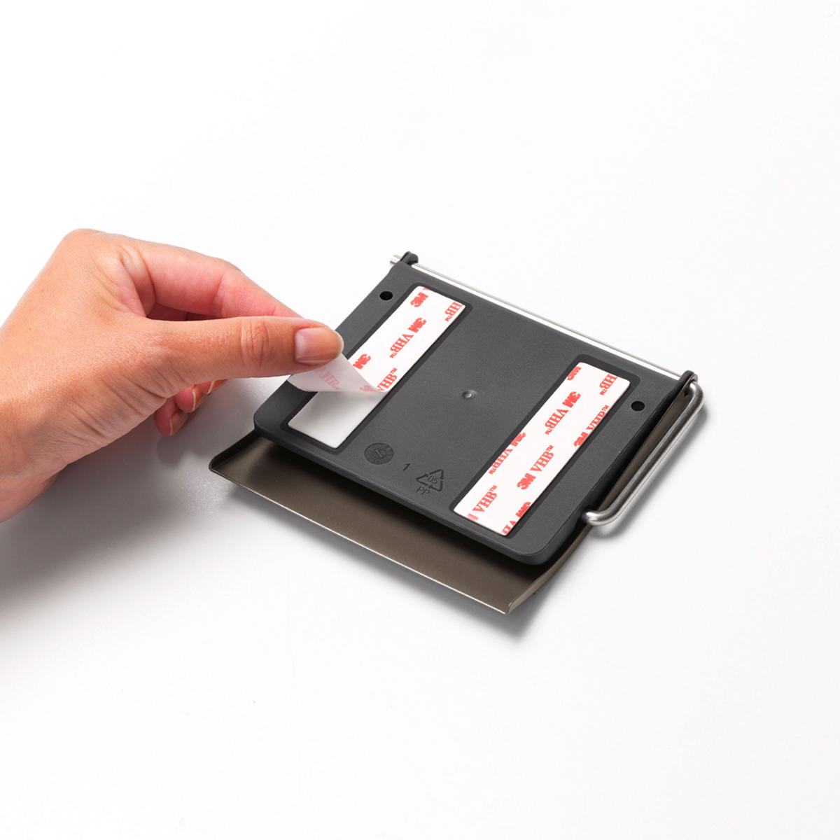 TOILETTENBÜRSTENGARNITUR ReNew, Platinum - Silberfarben, Metall (14.4/11.8/16.5cm) - Brabantia