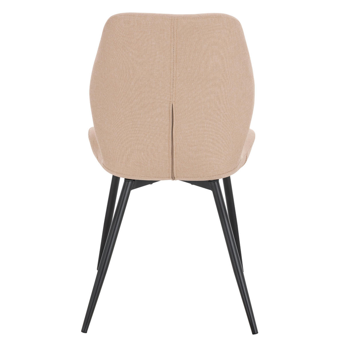 ESSZIMMERSTUHL JAMIE 2er Set Stoff Beige - Hellrosa/Beige, Textil (47/84/48cm) - SVITA