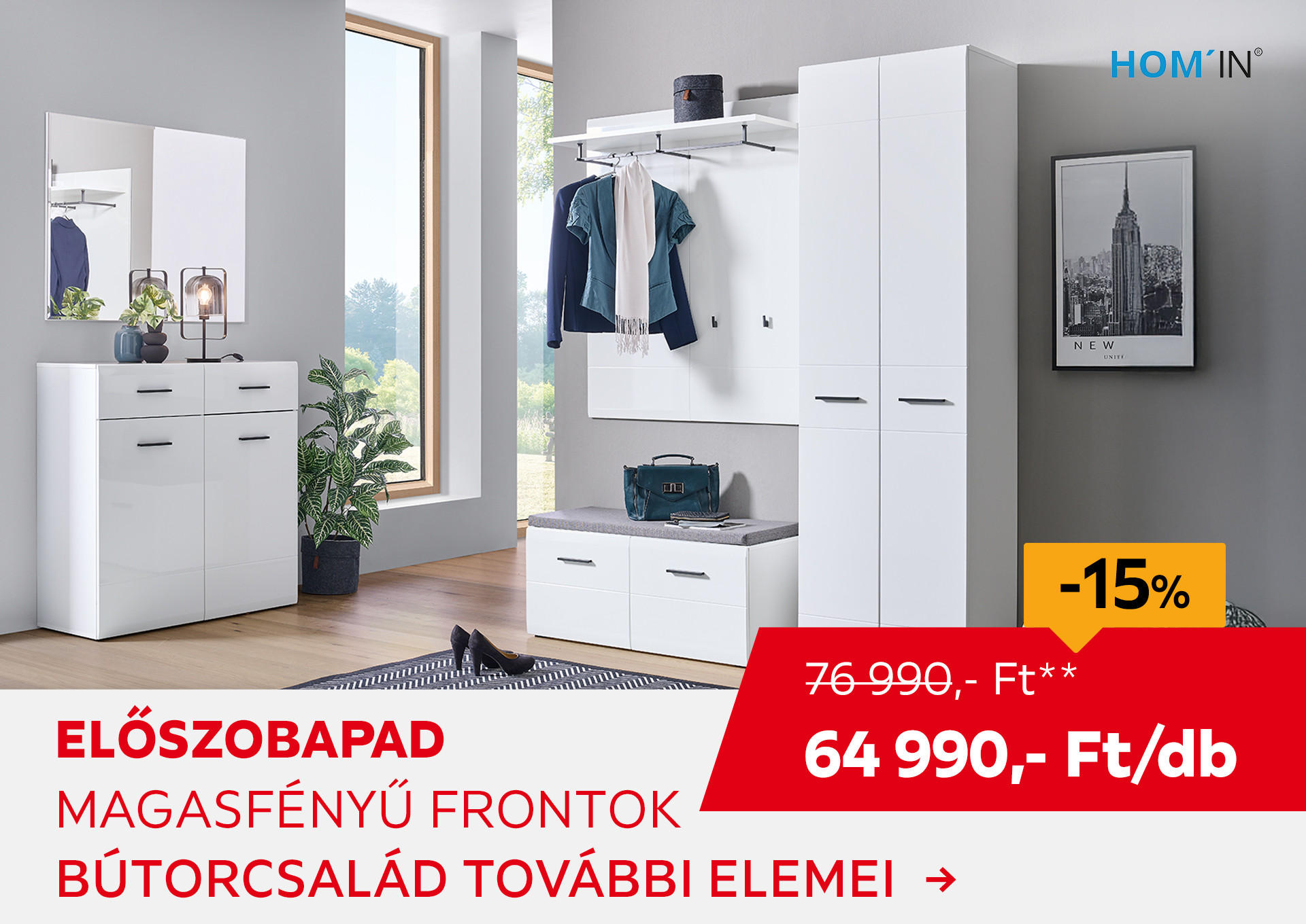 ELŐSZOBAPAD Kiemelt termék 76990 Ft.- helyett 64990 Ft.-