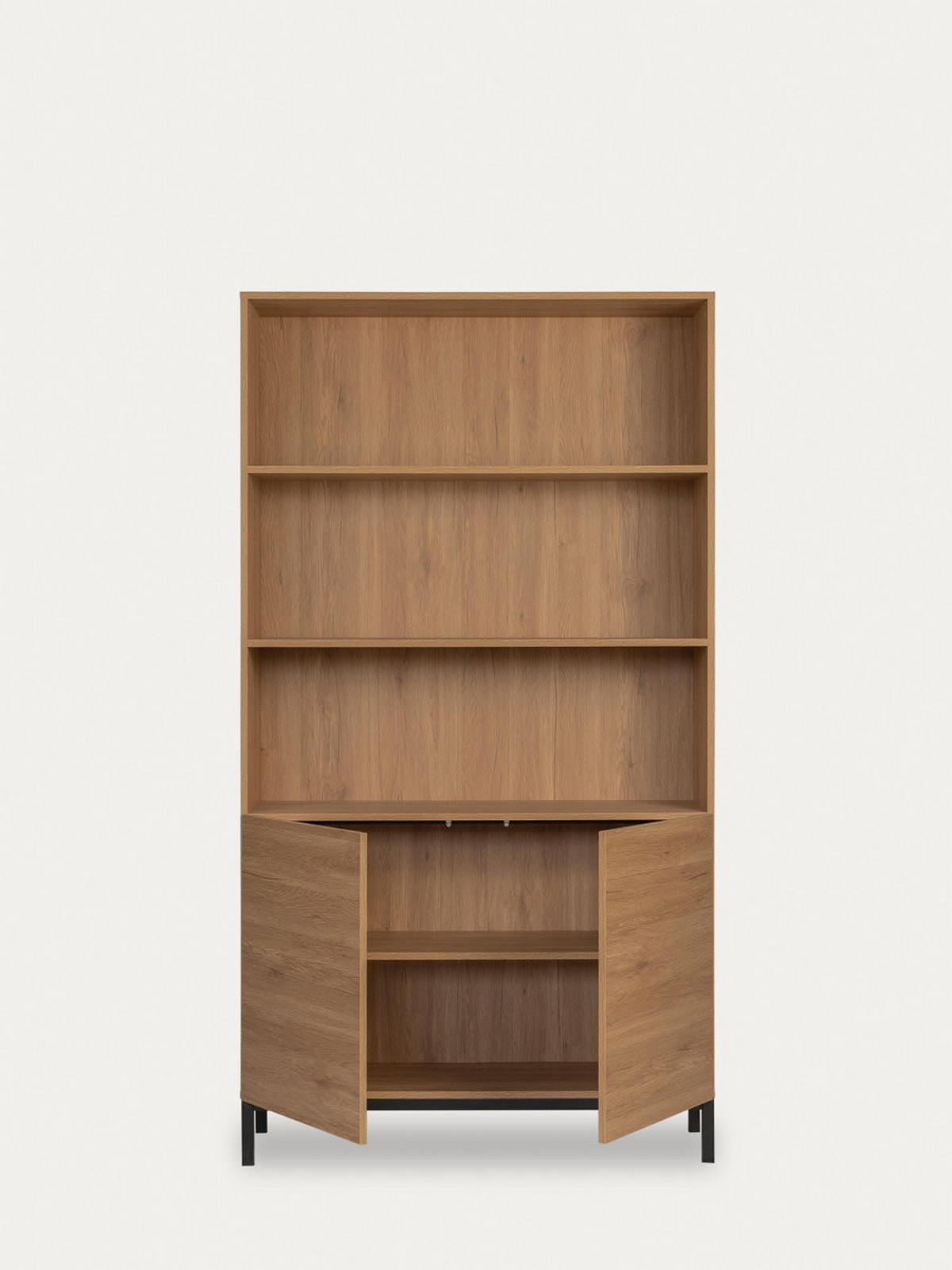 BÜCHERREGAL Kolb Natur 100 cm x 184 cm - Braun, Holzwerkstoff (100/184/35cm) - Kenay Home