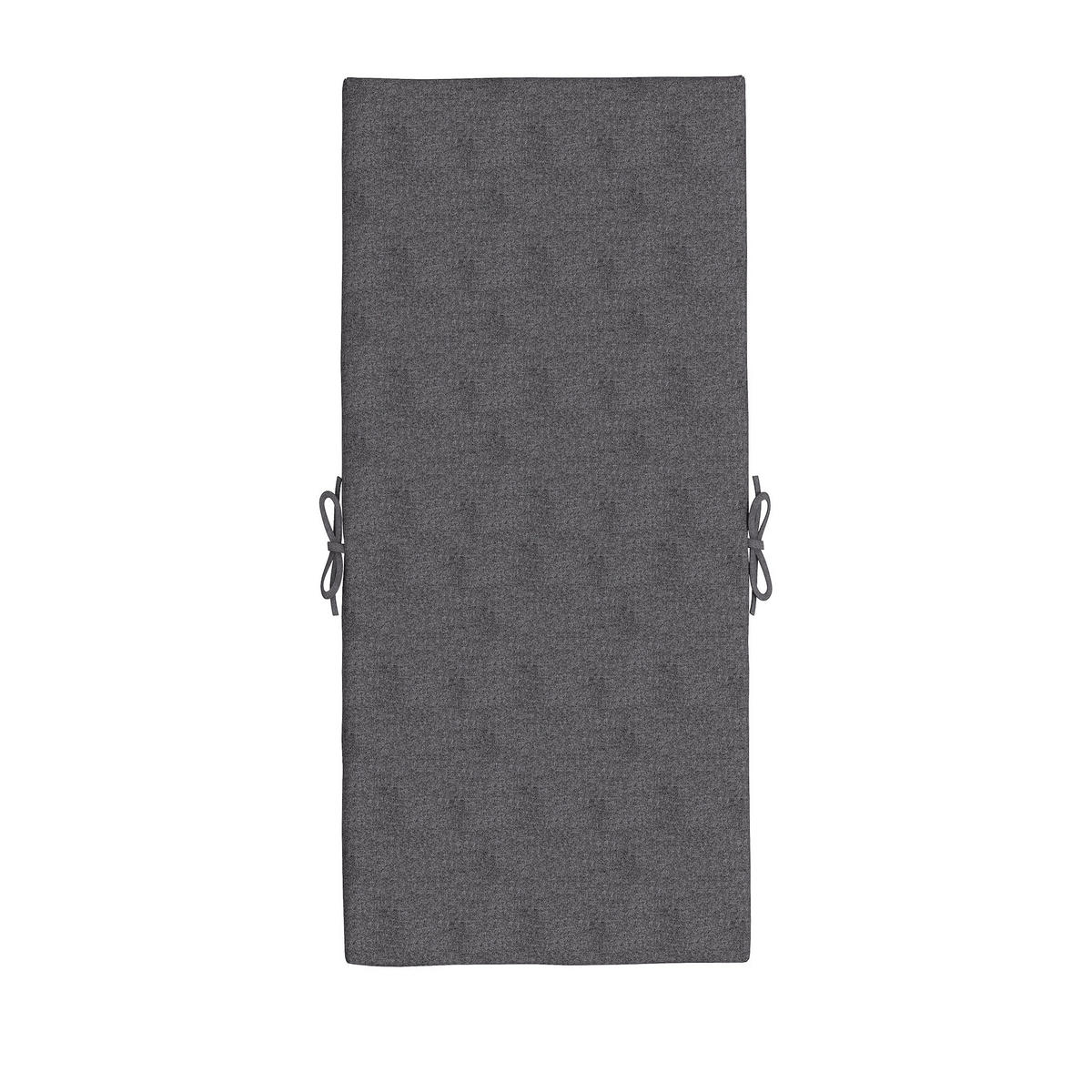 SITZKISSEN DE-17702 Dunkelgrau - Dunkelgrau, Textil (112/51/8cm) - ComfortXL