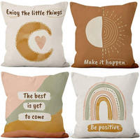 KISSENBEZUG 4er Set 55 x 55 cm - Multicolor, Textil (55/55cm)