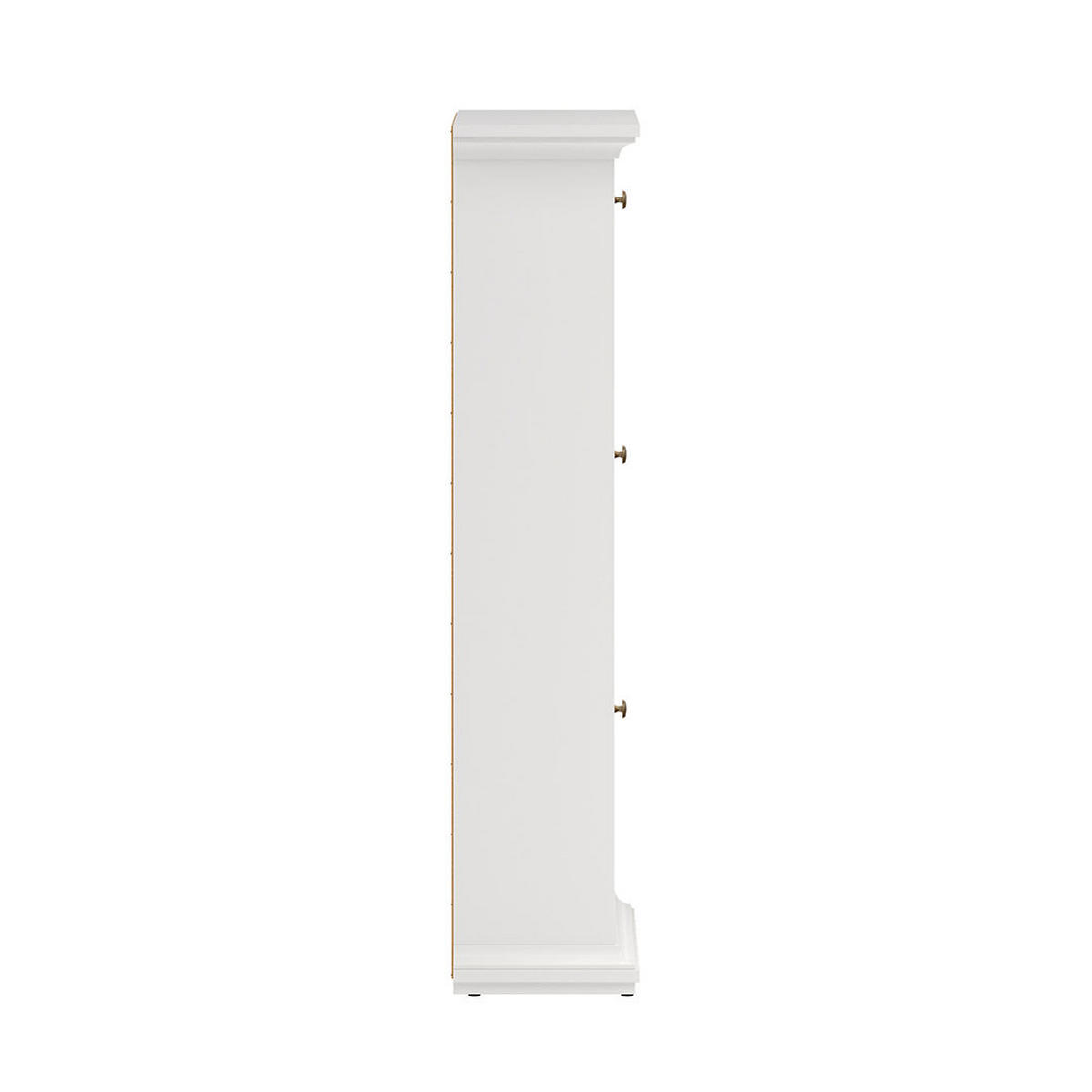 SCHUHSCHRANK Venedig Weiß 78/28/128 cm - Weiß, Holzwerkstoff (78/128/28cm) - ebuy24