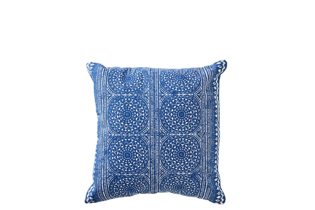 KISSEN MOSAIK BW Blau - Blau, Textil (45/45cm) - J-Line