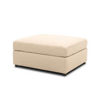 GARTENLOUNGE-HOCKER Bozhana 96x44x78 mit Outdoorbezug in beige - Beige, Kunststoff (96/44/78cm) - 58aufmkessel