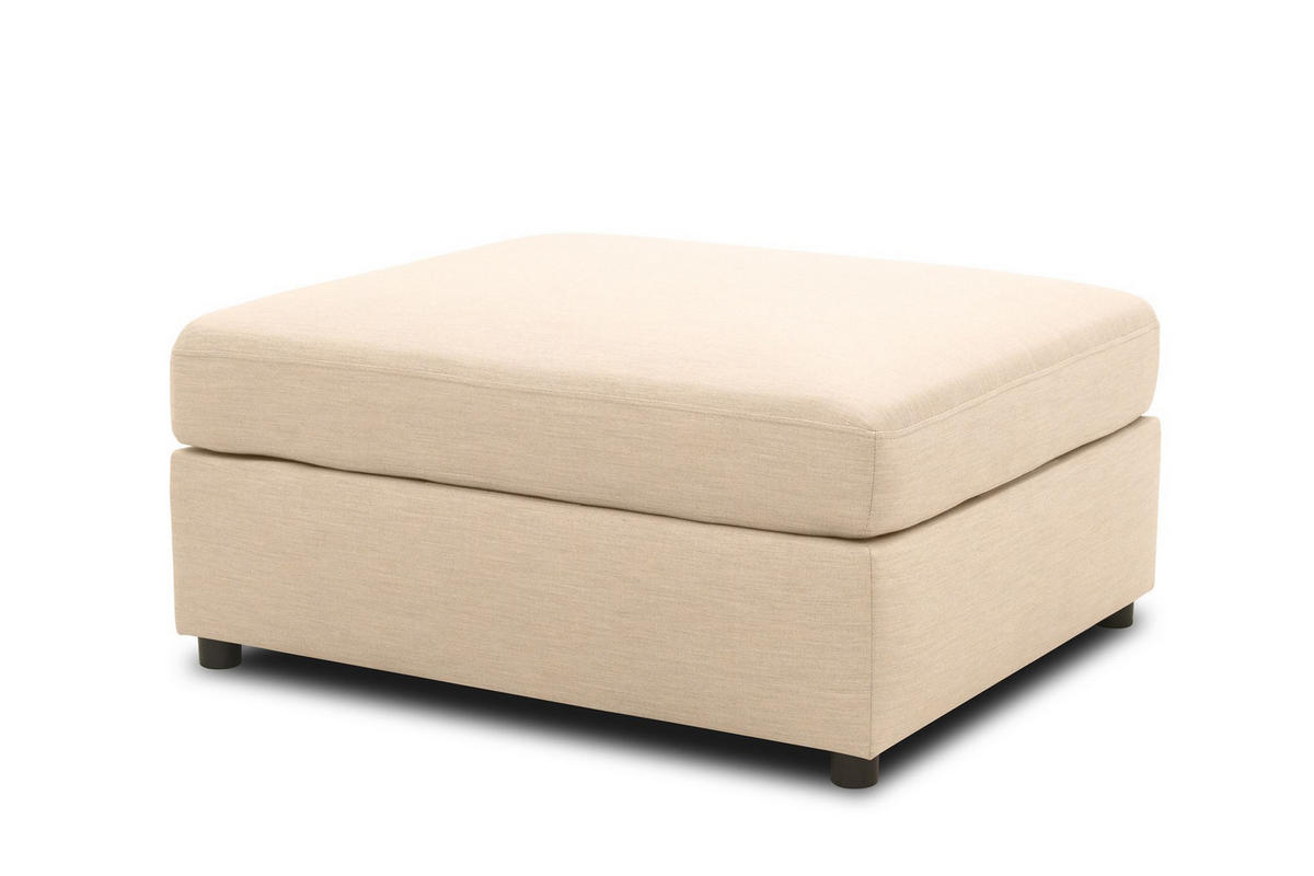 GARTENLOUNGE-HOCKER Bozhana 96x44x78 mit Outdoorbezug in beige - Beige, Kunststoff (96/44/78cm) - 58aufmkessel