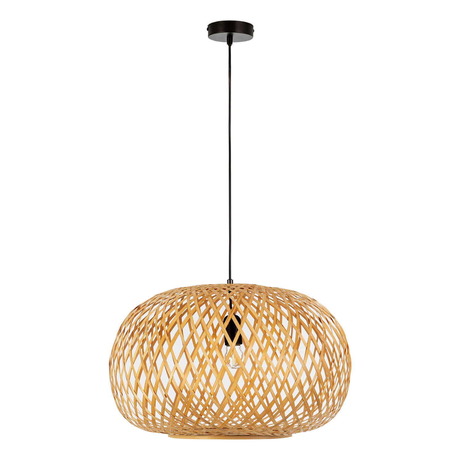 HÄNGELEUCHTE﻿ 50/50/120 Nara - Beige, Naturmaterialien (50/50/120cm) - VS Venta-stock