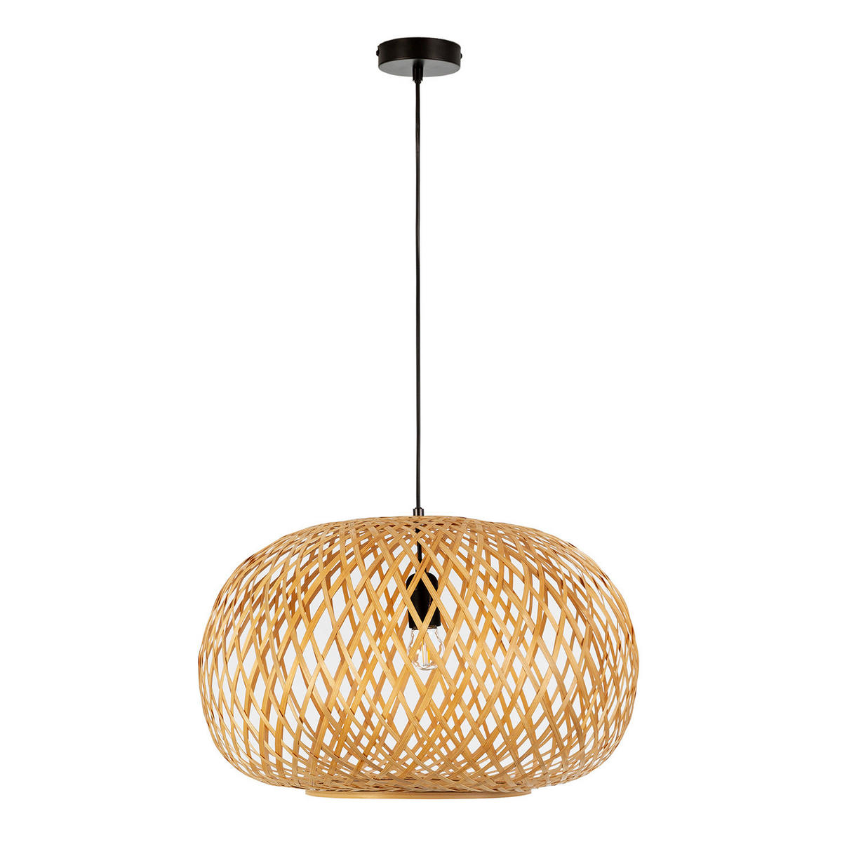 HÄNGELEUCHTE﻿ 50/50/120 Nara - Beige, Naturmaterialien (50/50/120cm) - VS Venta-stock