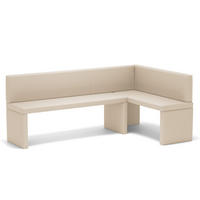 ECKBANK rechts OWEN Kunstleder, 142/196 cm Beige - Beige, Holz/Kunststoff (142/196cm) - Idohome