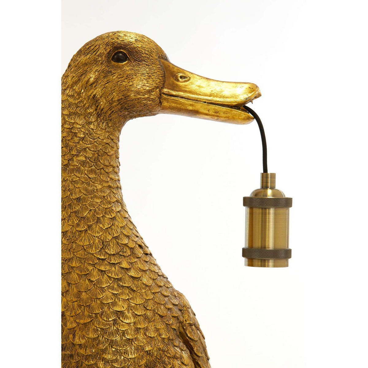 TISCHLAMPE Ente Bronze 23,5/23/48,5 cm - Bronzefarben, Kunststoff (23.5/23/48.5cm) - Light & Living