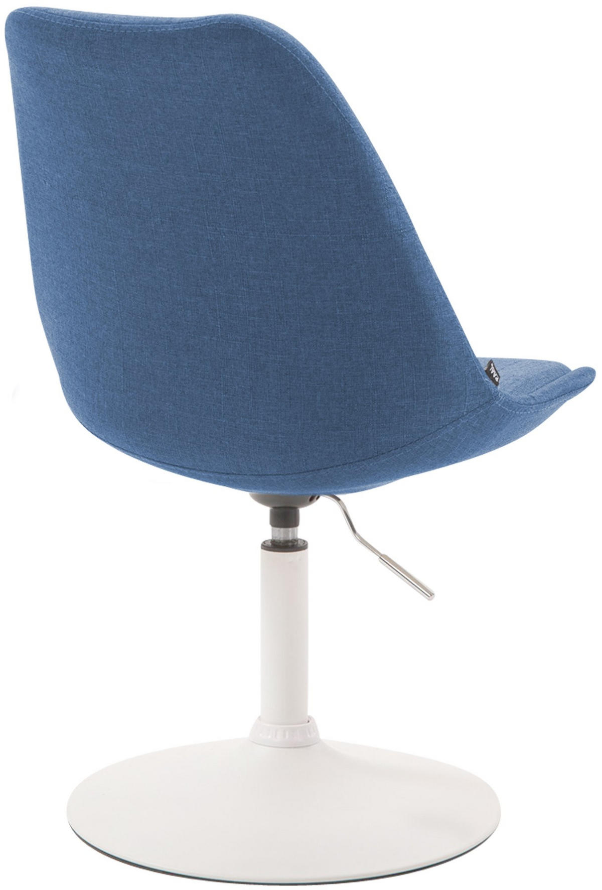 DREHSTUHL Stoff blau - Blau/Weiß, Textil/Metall (48/76/57cm) - CLP