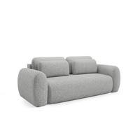SCHLAFSOFA Gaston - Hellgrau, Holzwerkstoff/Textil (266/95/110cm) - Fun Möbel