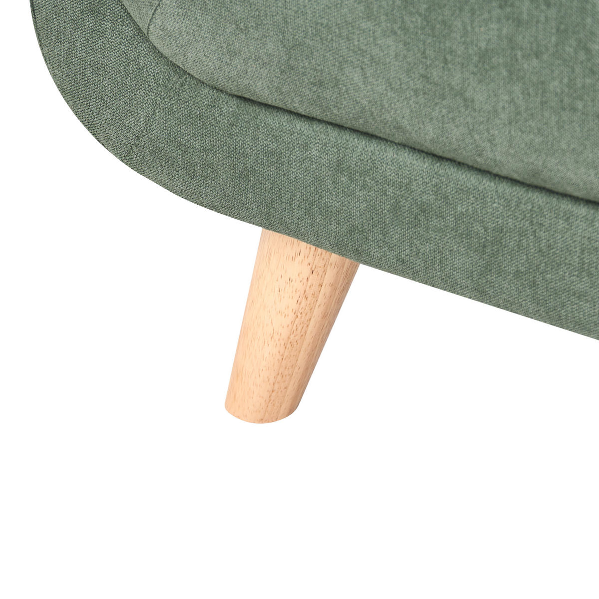 OTOMAN Látka Zelený Habo - světle hnědá, textil (134/42/60cm) - Beliani