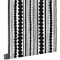 TAPETE Perlen 53 cm x 10.05 m - Schwarz, Papier (53/1000cm) - ESTAhome