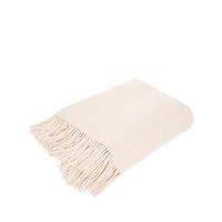 DECKE Chenille ecru 130/170 cm - Ecru, Textil (130/170cm) - Homla
