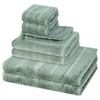 FROTTIERSET Noblesse 8-teilig - Grün, Textil (50/100cm) - Cawoe
