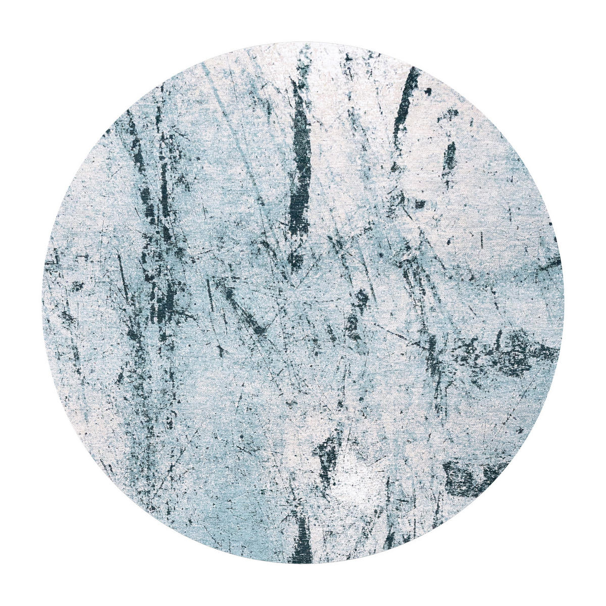 TEPPICH Dragonfly Sol 140/140 cm - Blau, Textil (140/140cm) - Louis De Poortere