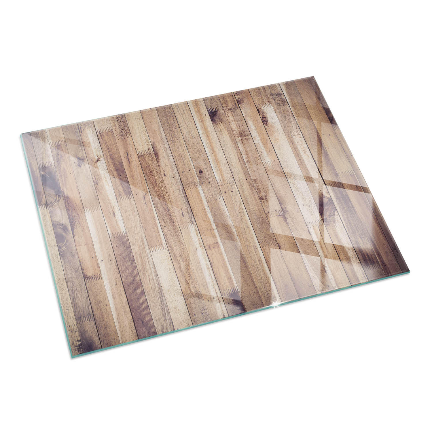 GLASPLATTE für Kamin 120x80 cm Braun - Braun, Glas (120/80/0.4cm) - ArtPrintCave