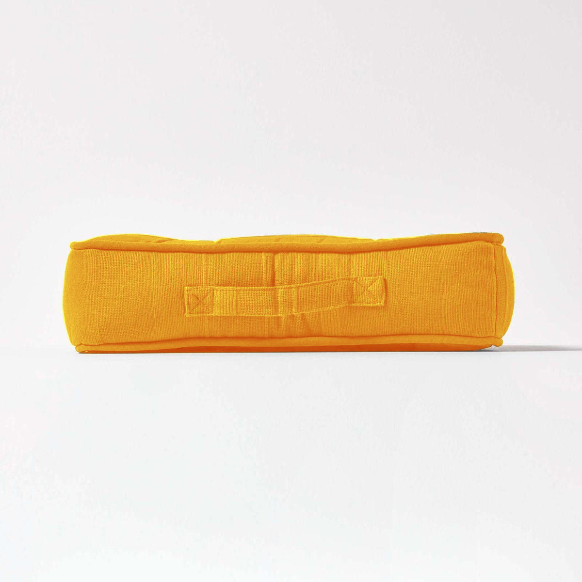 SITZKISSEN Rajput senfgelb 40/40/8 cm - Dunkelgelb, Textil (40/40/8cm) - Homescapes