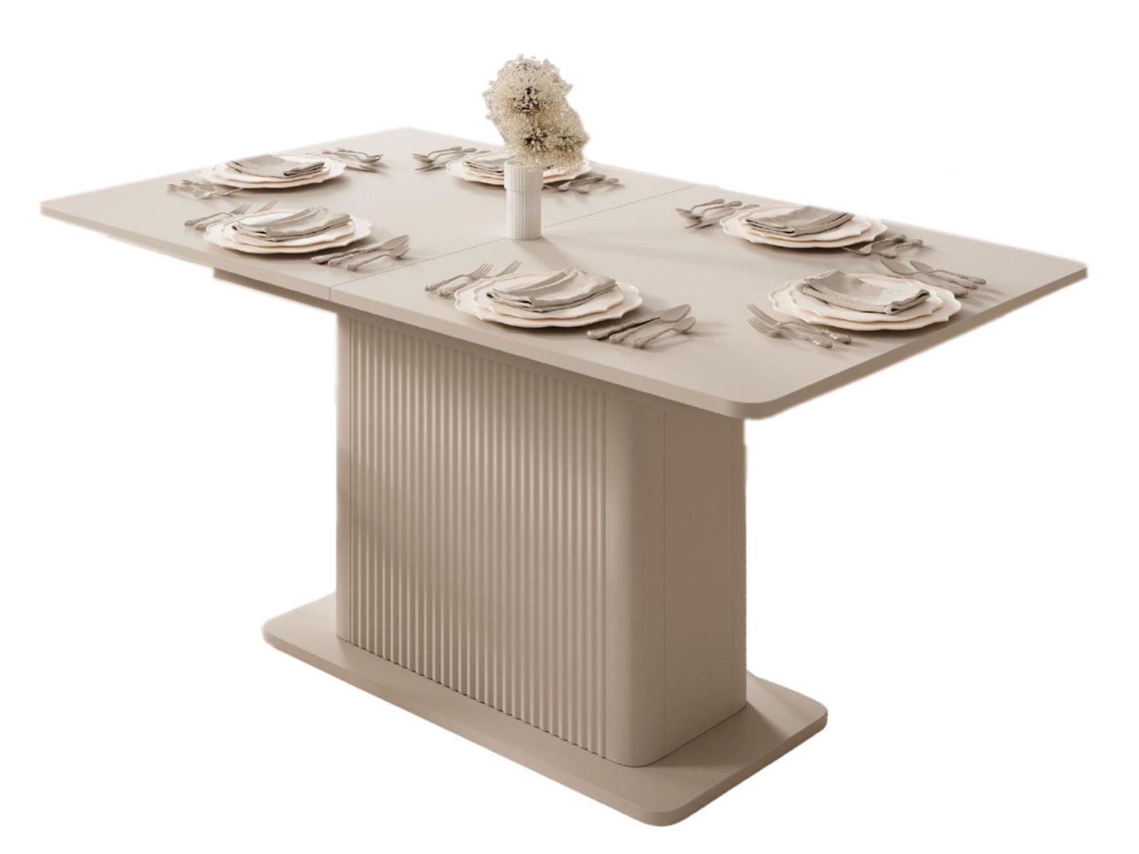 ESSTISCH Beige BELLO - Beige, Holzwerkstoff (90/200/75cm) - Compleo24