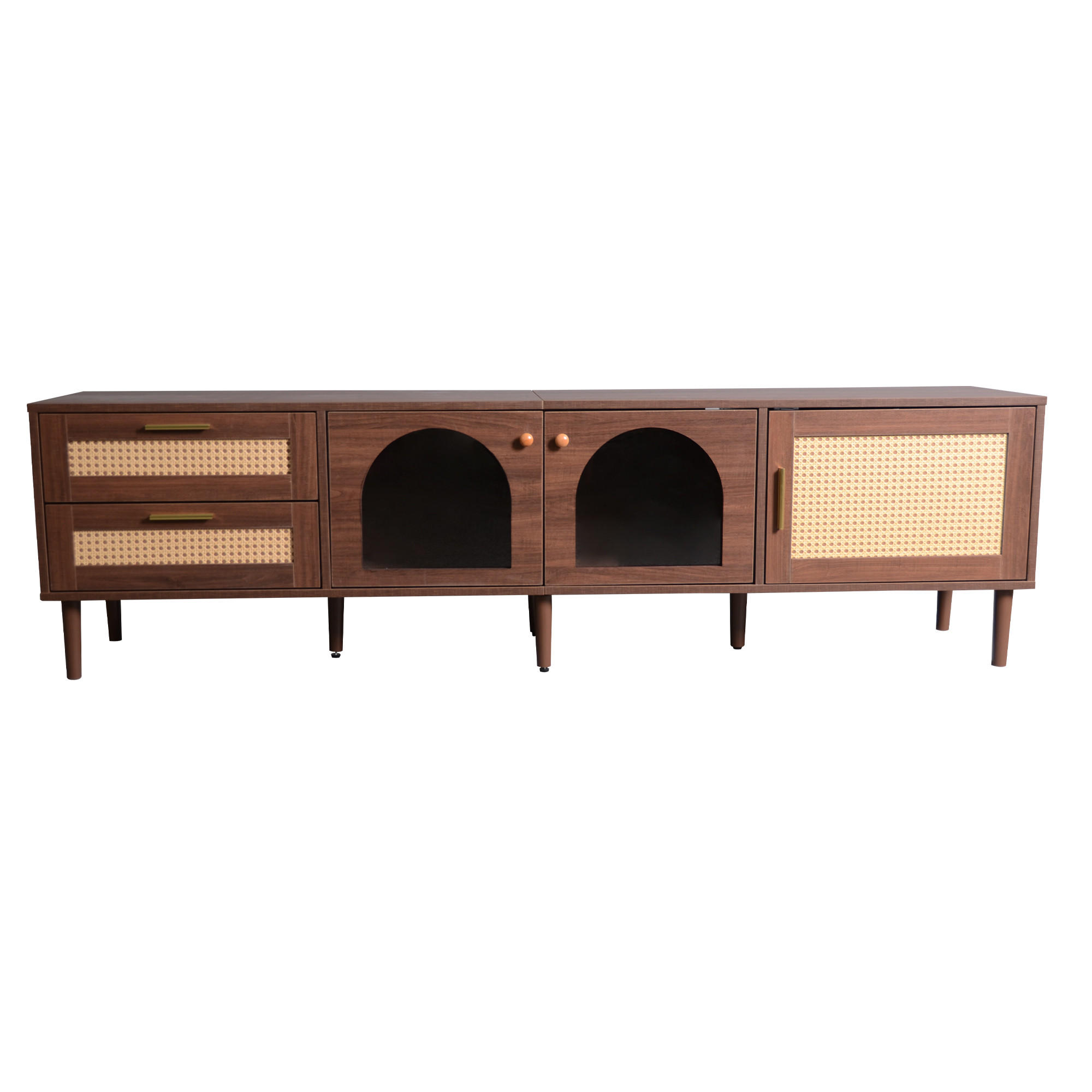 TV-MÖBEL Braun 180/40/50 cm - Braun, Holzwerkstoff (40/50/180cm) - Urban Meuble