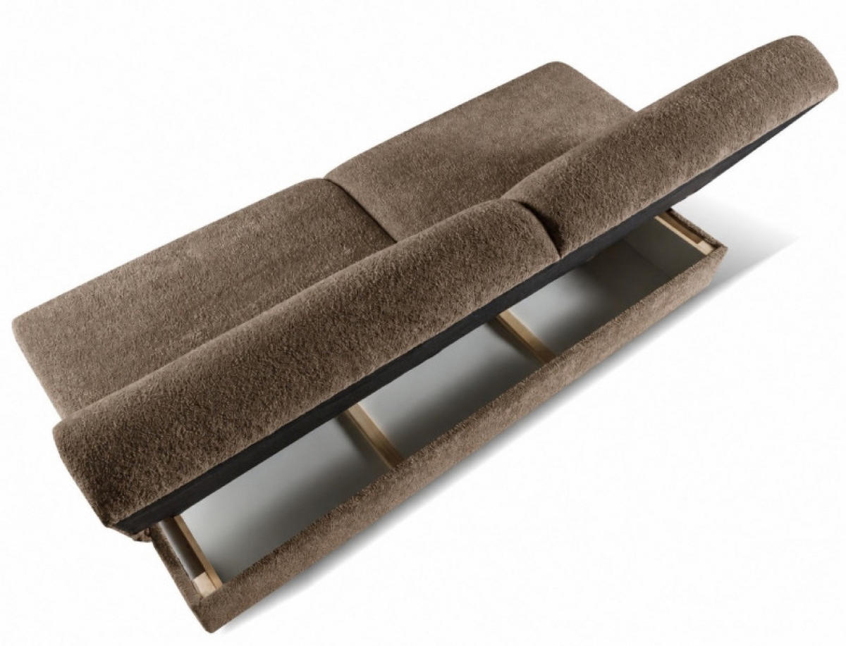 SOFA Beige Bergo Mit Schlaffunktion - Beige, Holzwerkstoff (199/91/91cm) - Sepro Meble