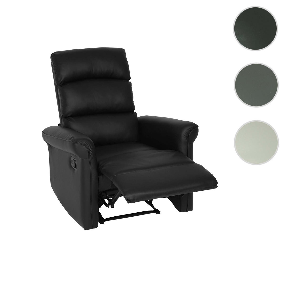 FERNSEHSESSEL Schwarz - Schwarz, Textil (84/104/90cm) - MCW