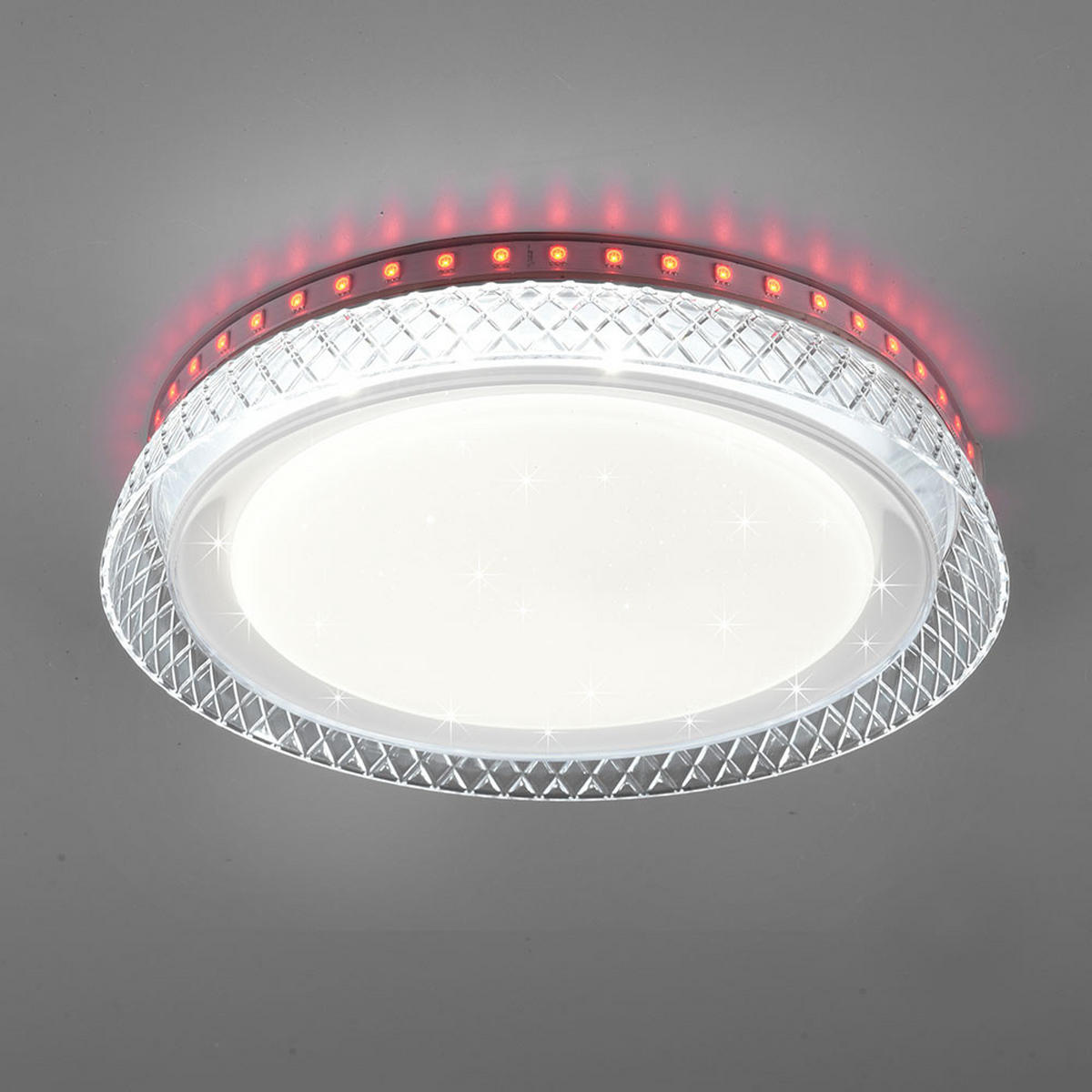 LED DECKENLEUCHTE Kunststoff Weiß - Weiß, Kunststoff (28/28/5cm)