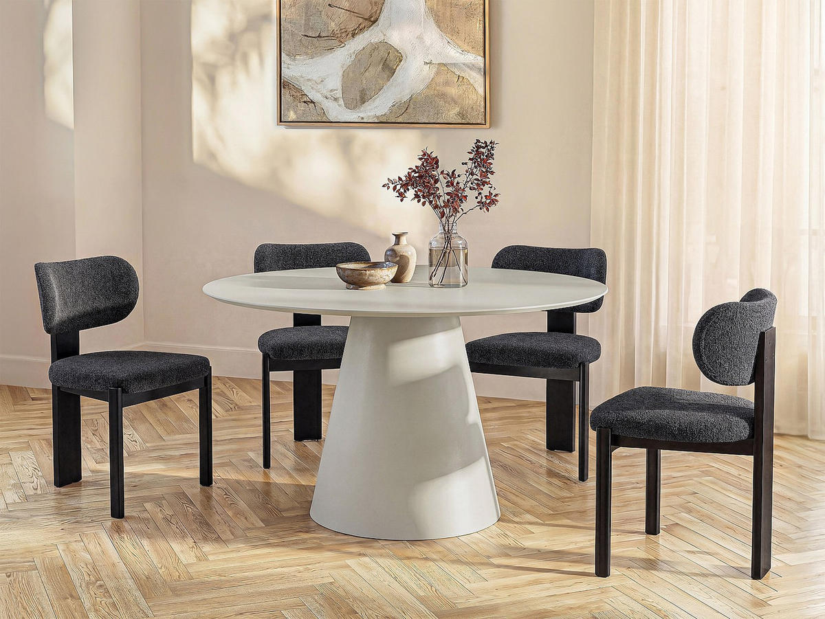 ESSTISCH - 4 Personen - Holz, Platte - Beige ANTALIZA - Beige, Holz (120/120/75.5cm) - Vente-Unique