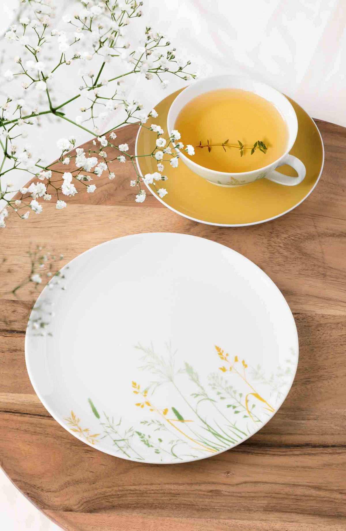 KAFFEESERVICE Liberty Meadow Grasses gelb 18er Set - Gelb, Keramik (24/18.1/43cm) - Seltmann Weiden