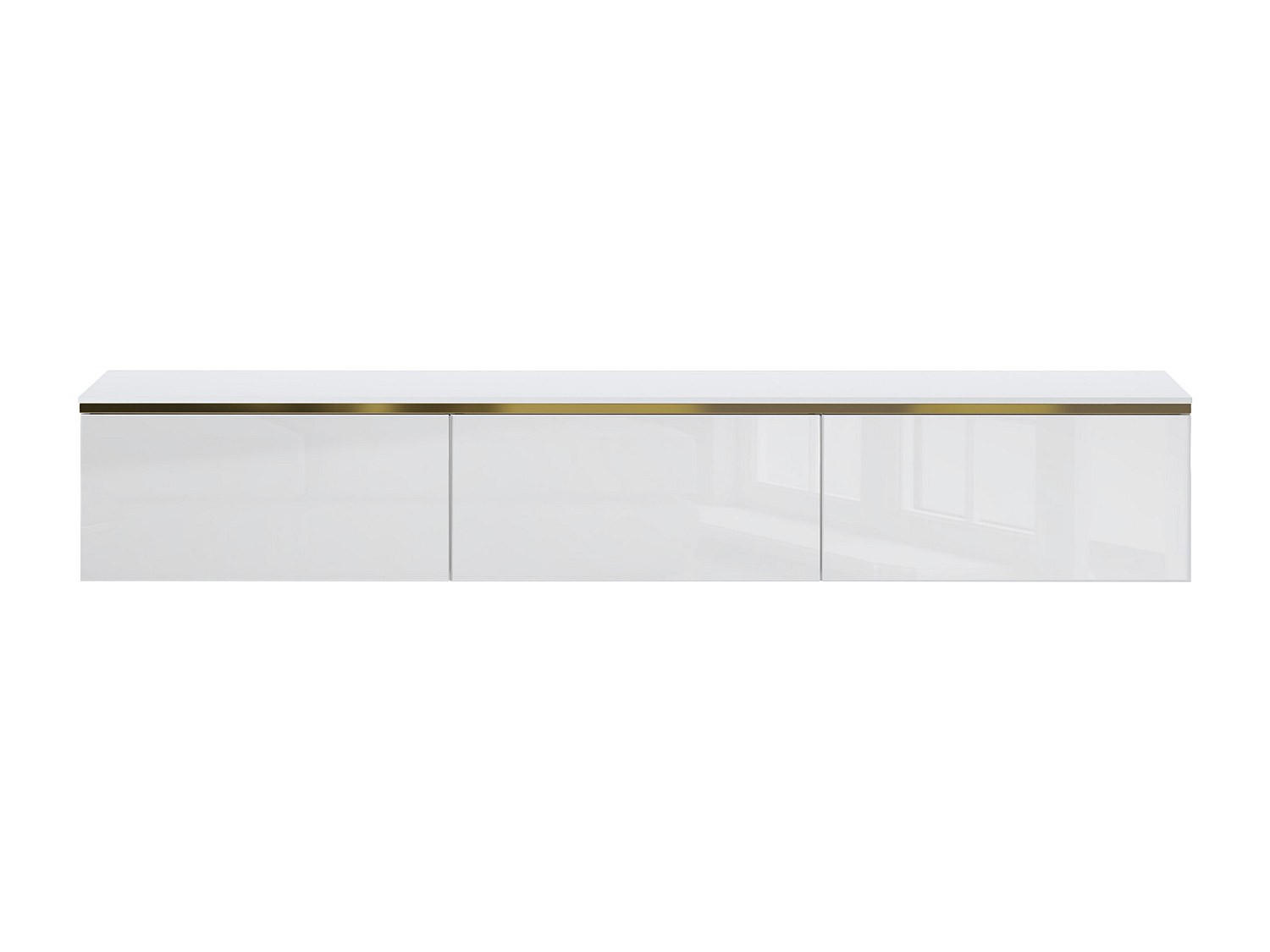 Vente-Unique Tv-Hängeschrank Weiß 180x30x34.5 cm