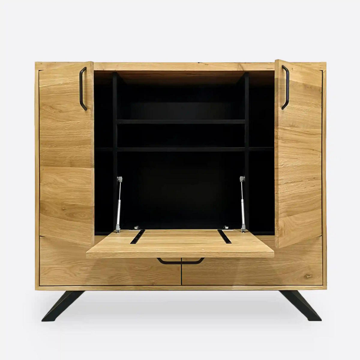 EICHENKOMMODE für Schlafzimmer JORGEN - Eichefarben, Holz (140/120/45cm) - Rawood Furniture