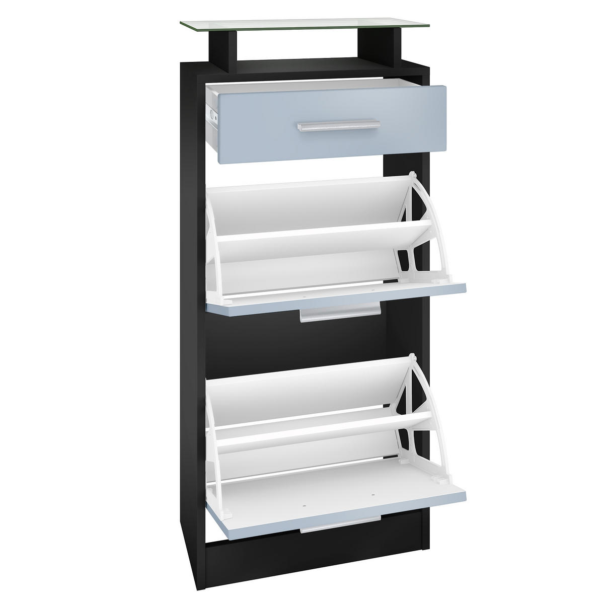 GARDEROBE Loret Front in Weiß matt - Weiß, Holzwerkstoff (140/200/23cm) - Vladon