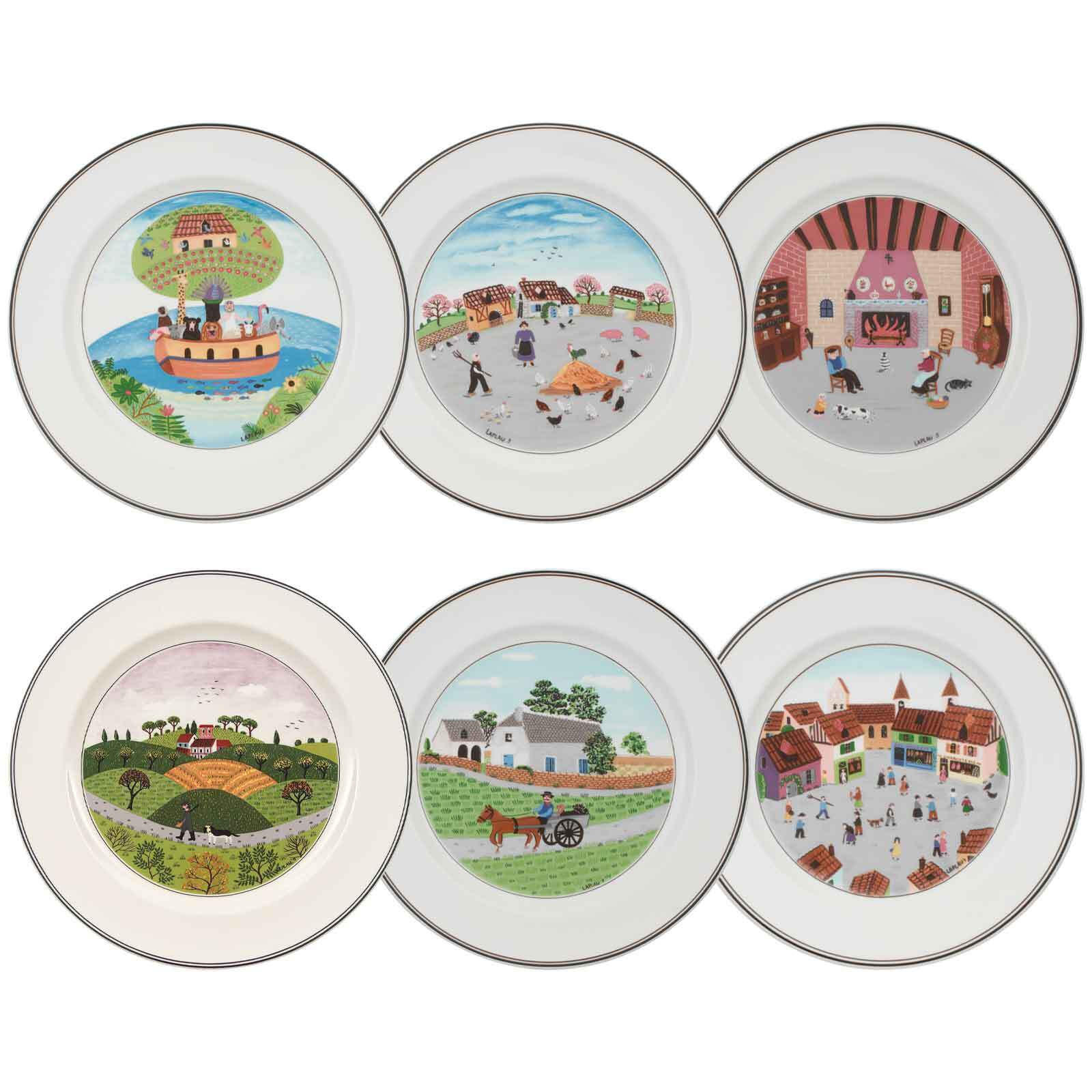 SPEISETELLER KOLLEKTION Design Naif bunt ø 27 cm 6er Set - Multicolor, Keramik (27cm) - Villeroy & Boch