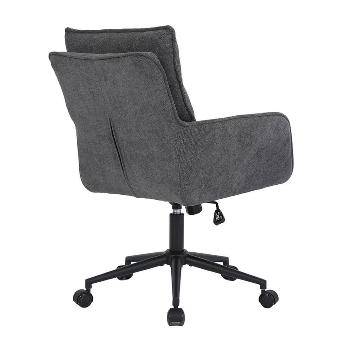 BÜROSTUHL aus Webstoff CORA - Anthrazit - Anthrazit, Kunststoff (60/100/70cm) - Home Deluxe