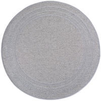 TEPPICH Outdoor VENTOUX in Grau, mit Bordüre, Ø 200 cm - Grau, Textil (200/200cm) - KADIMA DESIGN