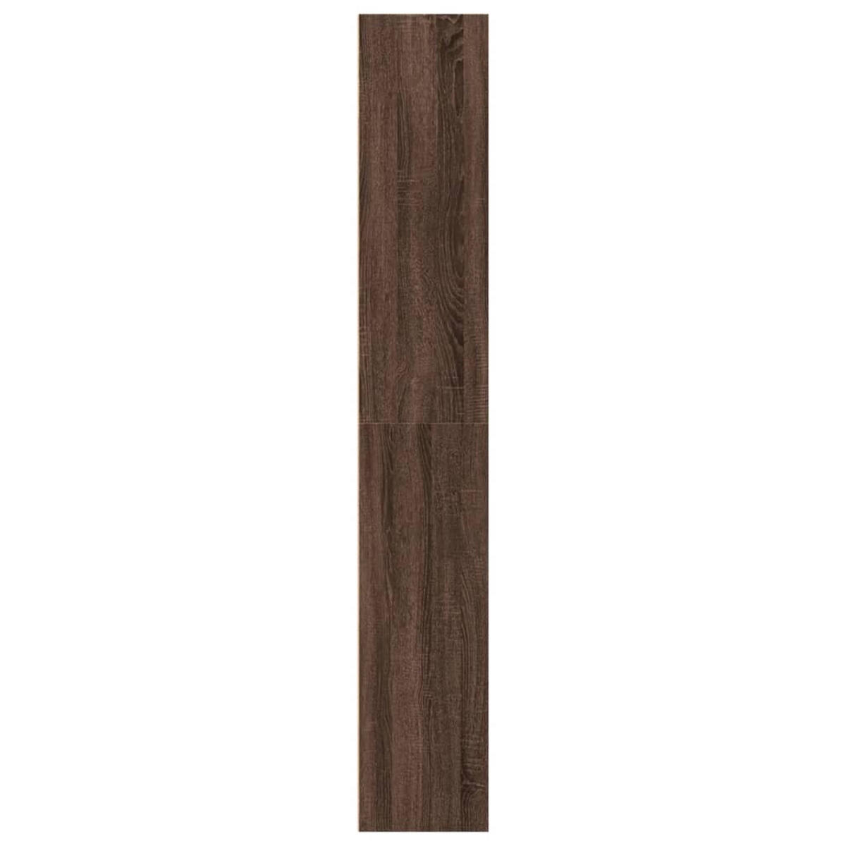 BÜCHERREGAL mit 5 Fächern 40/30/189 cm aus Holzwerkstoff Braun Eichen-Optik Dekor - Dunkelbraun, Holz (40/189/40cm) - vidaXL