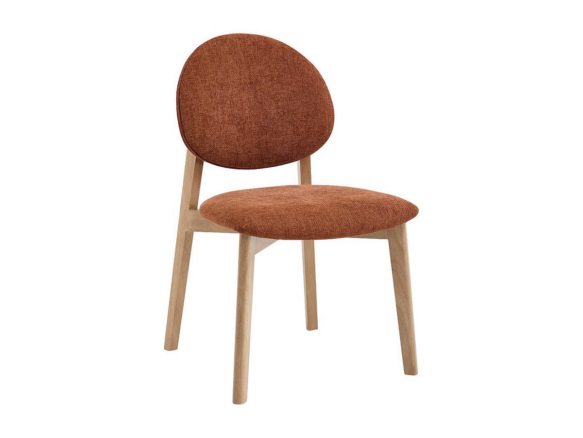 STUHL - 52 cm x 57 cm - holz - terracotta Marleni - Terracotta, Holz/Holzwerkstoff (52/85/57cm) - Vente-Unique