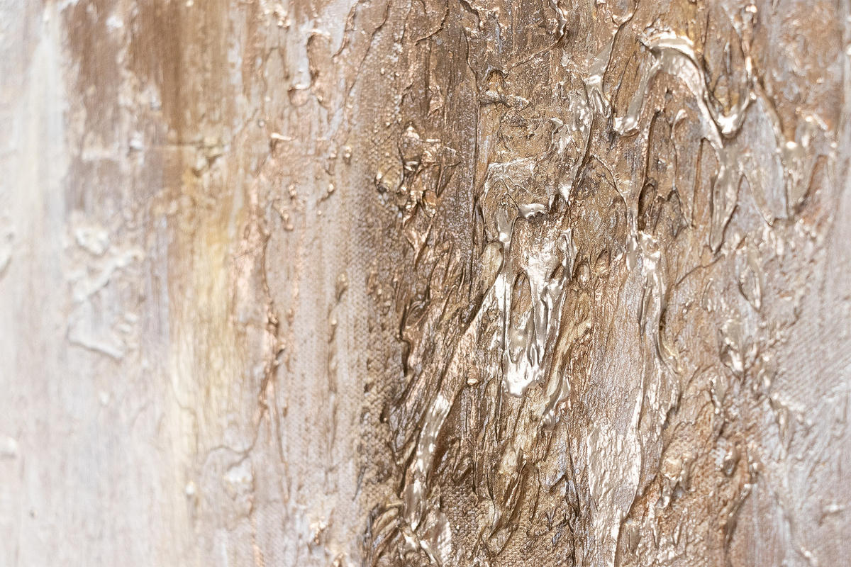GEMÄLDE Ästhetik auf Keilrahmen 140x70 cm - Kupferfarben, Holz (140/70cm) - YS-art gallery