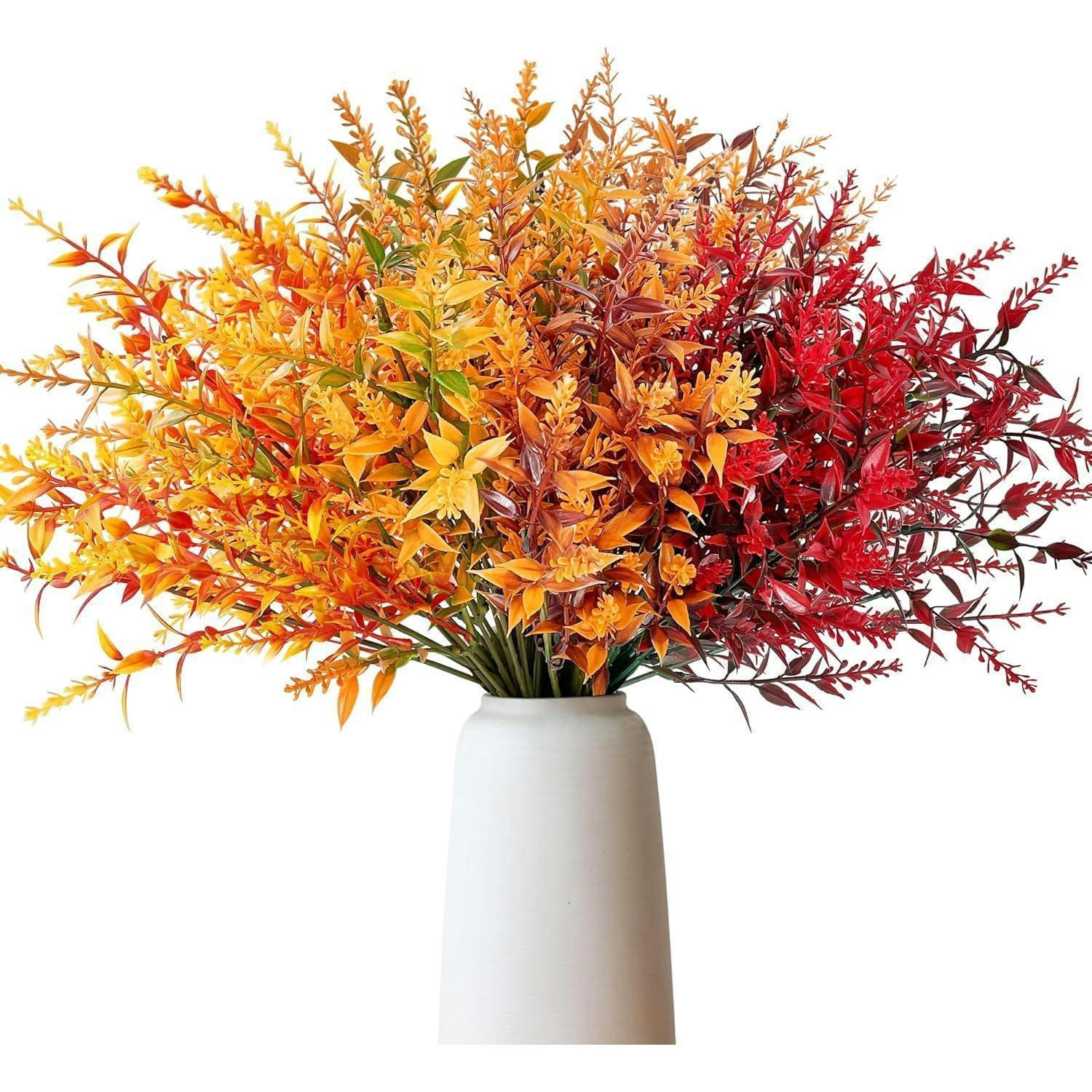 KÜNSTLICHE Herbstblumen 8-teiliges Set Gelb - Multicolor, Kunststoff (35cm)