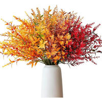 KÜNSTLICHE Herbstblumen 8-teiliges Set Gelb - Multicolor, Kunststoff (35cm)