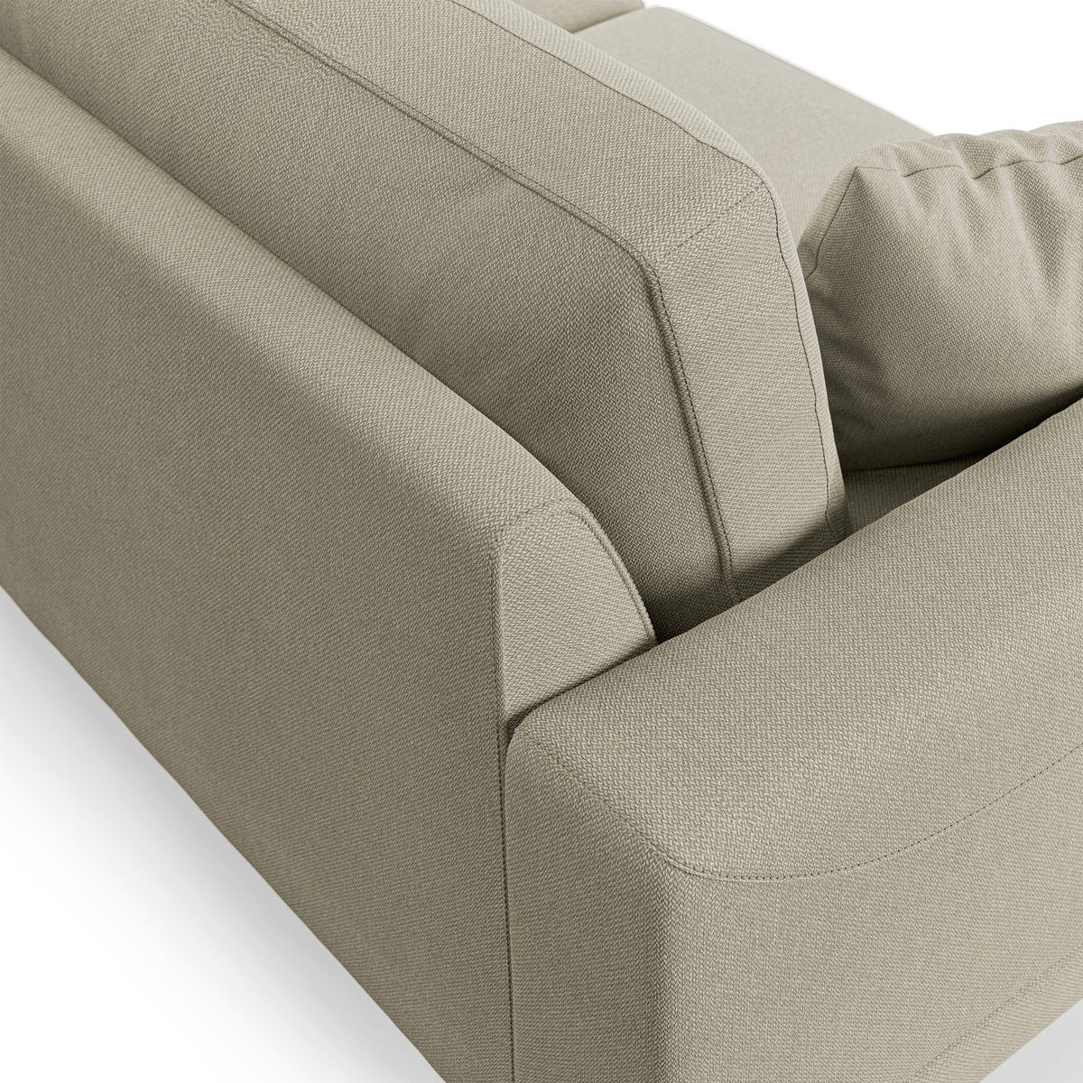LINEARSOFA Dorian - Creme, Textil (198/88/93cm) - Divani.store
