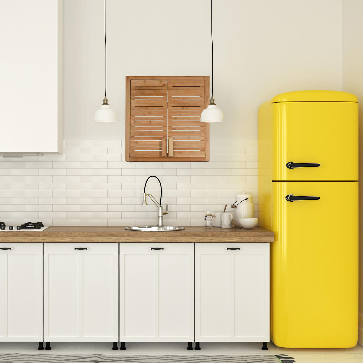 WANDSCHRANK - Hellbraun, Holz (56/56.5/21cm) - Relaxdays