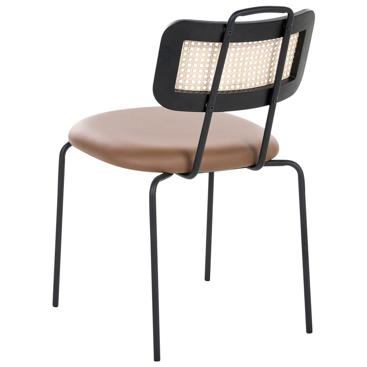 JÍDELNÍ ŽIDLE 2 ks sada Kov Hnědá Adelanto - hnědá, kov/plast (48/81/58cm) - Beliani