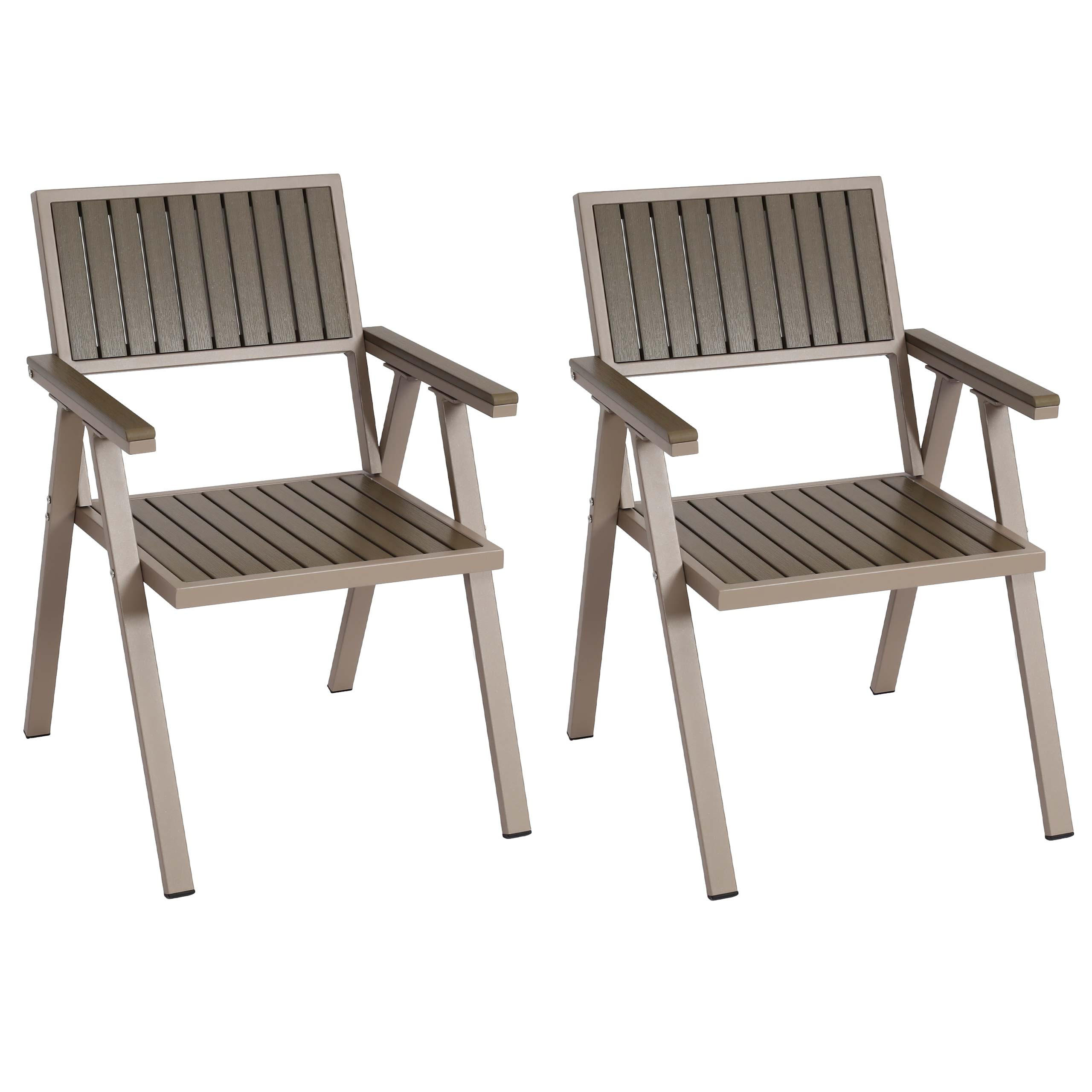 Proregal Gartenstuhl Grau 57x87x53 cm